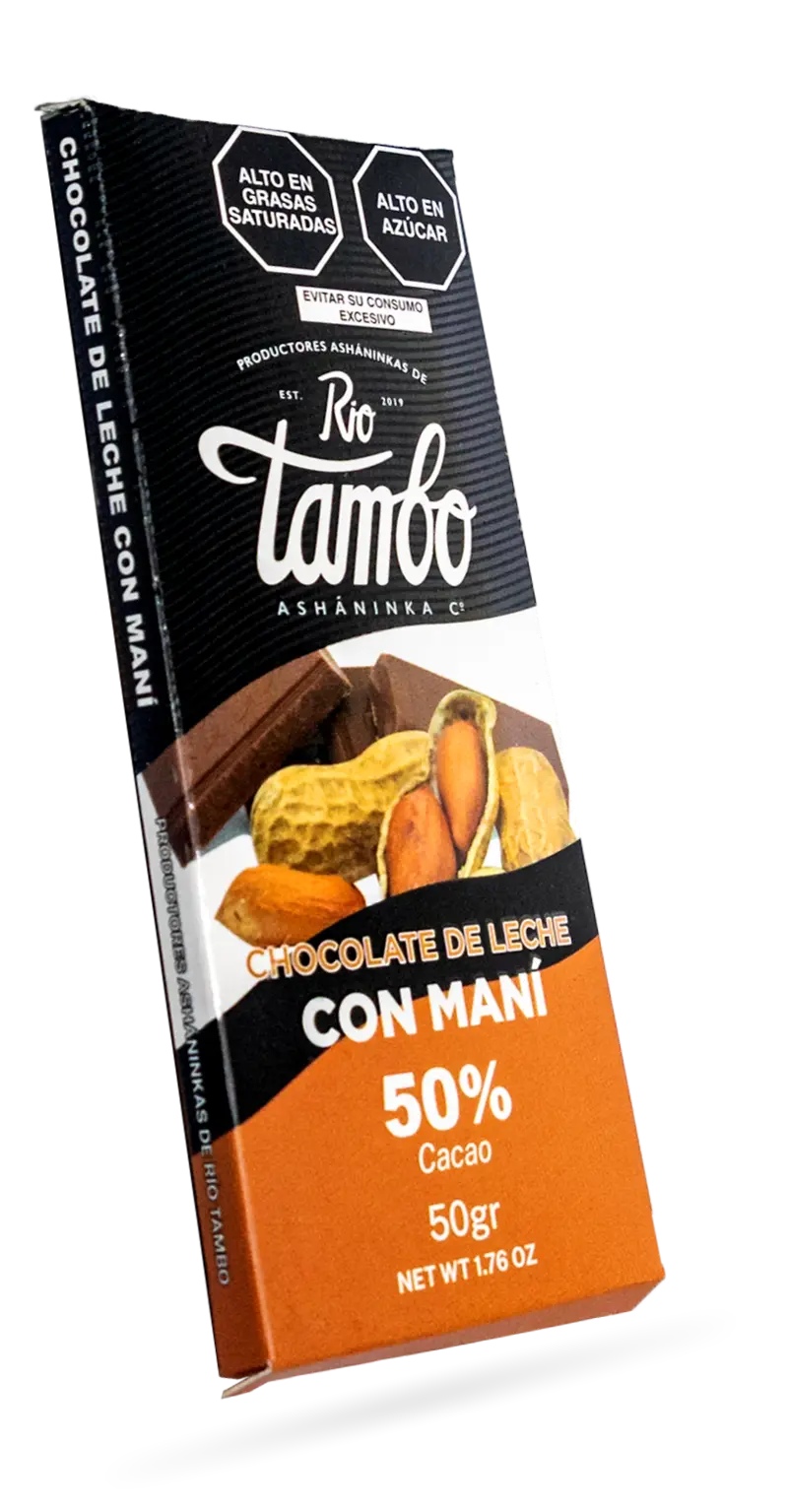 Chocolate con maní tostado Chocolate con maní tostado
